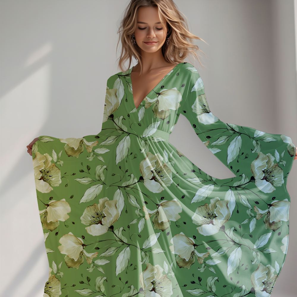Wochenend-Aktion: Vintage Flower Bordüre - Eigenproduktion von Graustufen-Stoffe